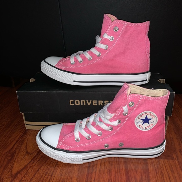 Converse Shoes - Converse Pink High Top Sneakers, Size 3
